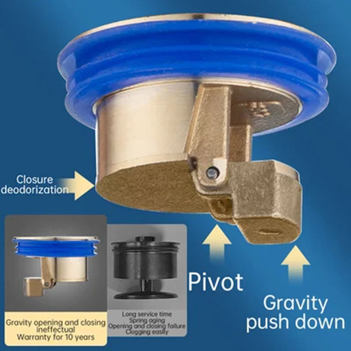 Fall Pipe Universal Brass Floor Drain Core | Stornfield