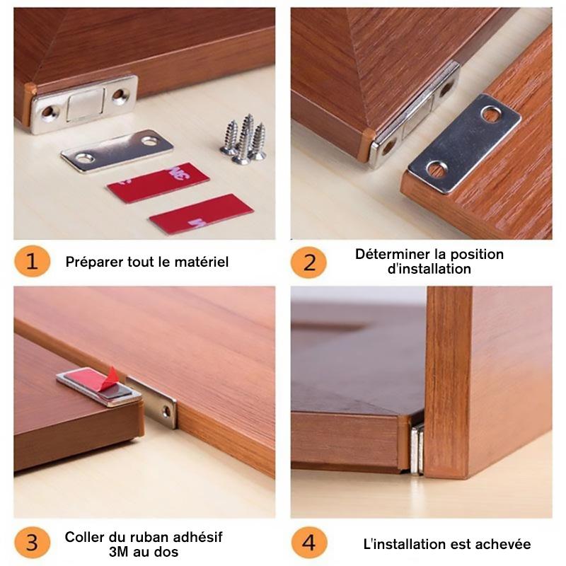 Magnetic Door Stopper without Punch (5 pieces) | Stornfield