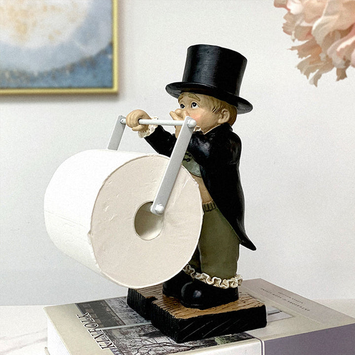 Gentleman Paper Towel Holder Decoration | Stornfield