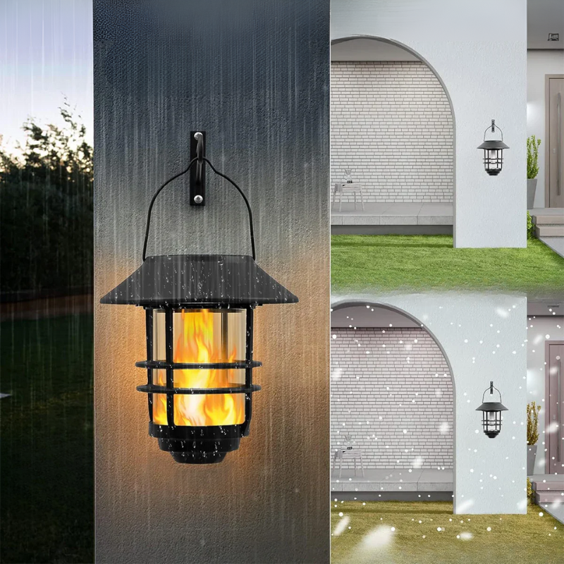 Flamma Glow - Enchanting Solar Wall Lamp Set | Stornfield