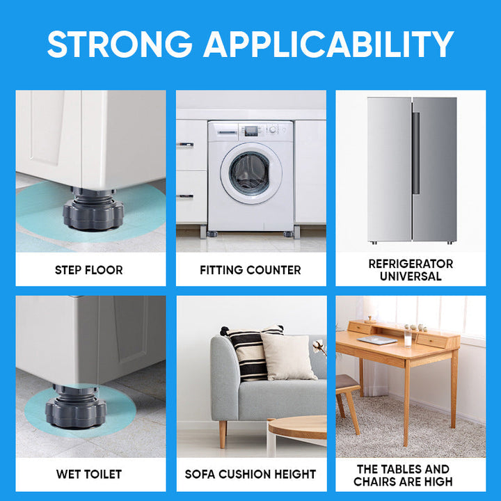 4 Pcs Adjustable Height Washing Machine Support | Stornfield