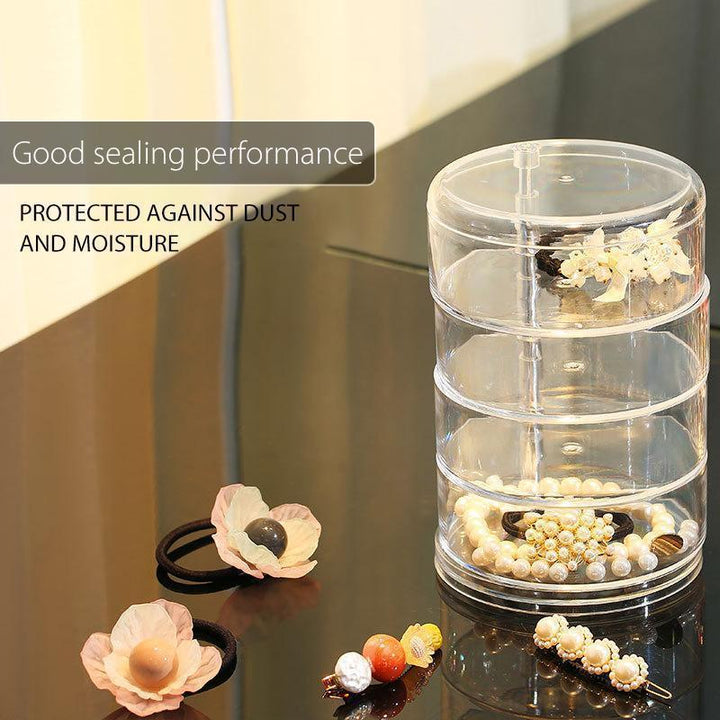 Transparent rotating storage box | Stornfield
