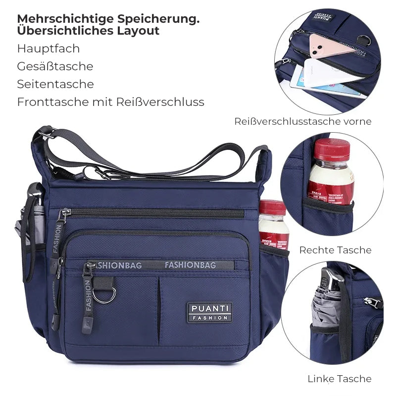 Men's messenger bag with multiple pockets | Stornfield