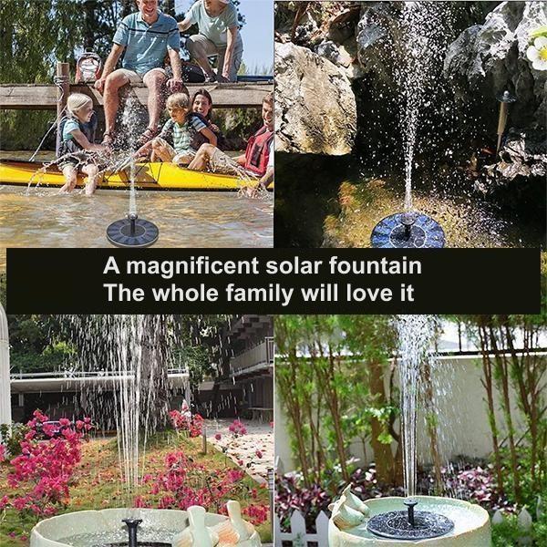 Stornfield | Solar Bionic Fountain for Gardens Birth Bath for Floor / Ground