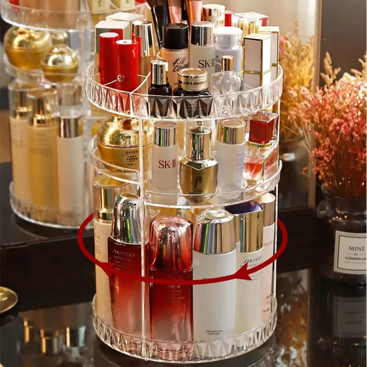 Boîte à cosmétiques Stornfield à motif losanges rotatifs