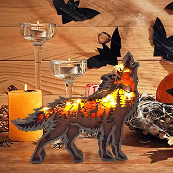 3D Hollow Wooden Forest Animal Ornament | Stornfield