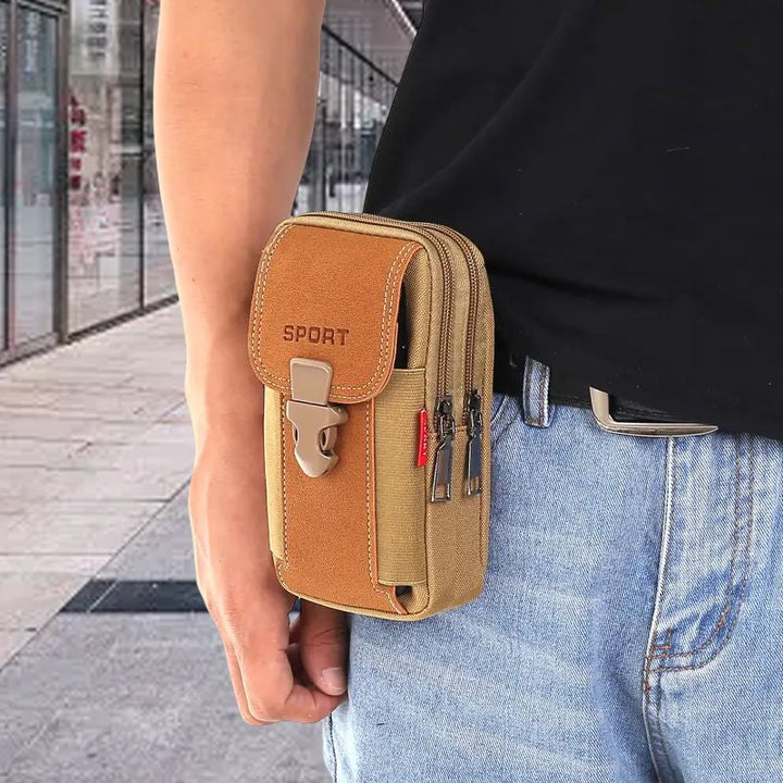 Multifunctional belt phone pouch for men | Stornfield