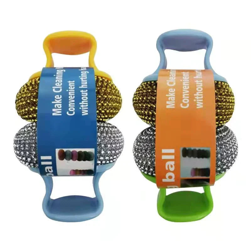 2 Pcs Wire Ball Dish Cleaning Brush Stornfield