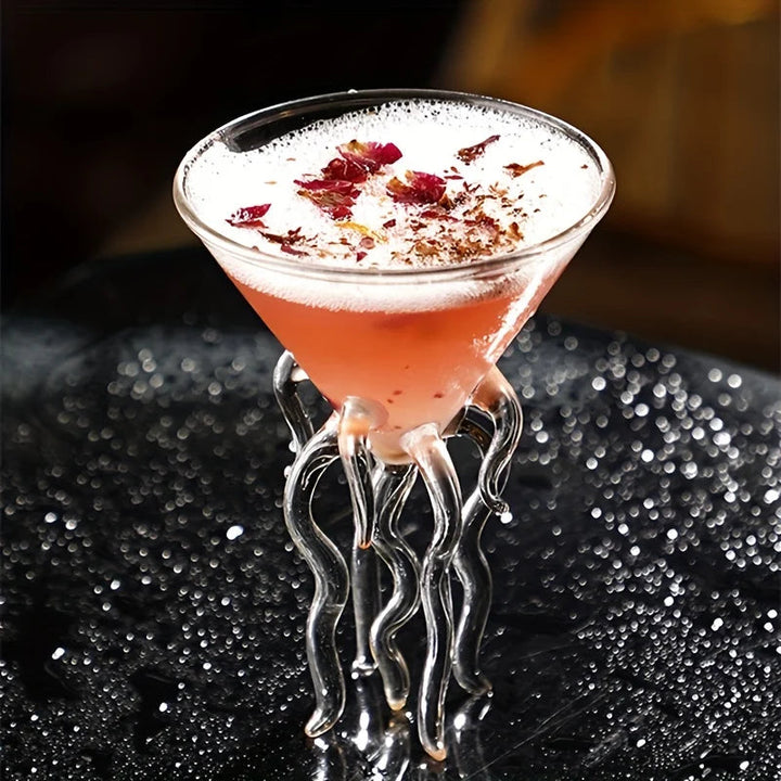 Unique, octopus-inspired cocktail glass by Stornfield