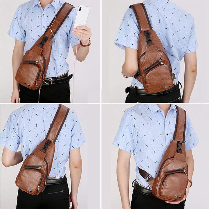 Stornfield | Men's Sling Bag with USB Charging Port