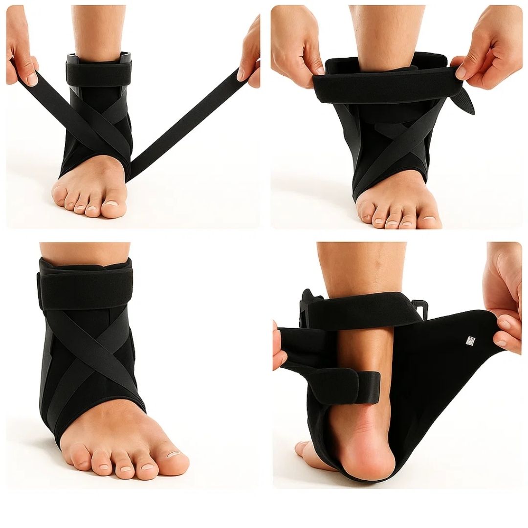 SteadyStep | Ankle Support Brace – Sprain Stabilization – Soft, Space-Saving Support – Prevents Twisting – Accelerates Recovery – Reduces Swelling Stornfield