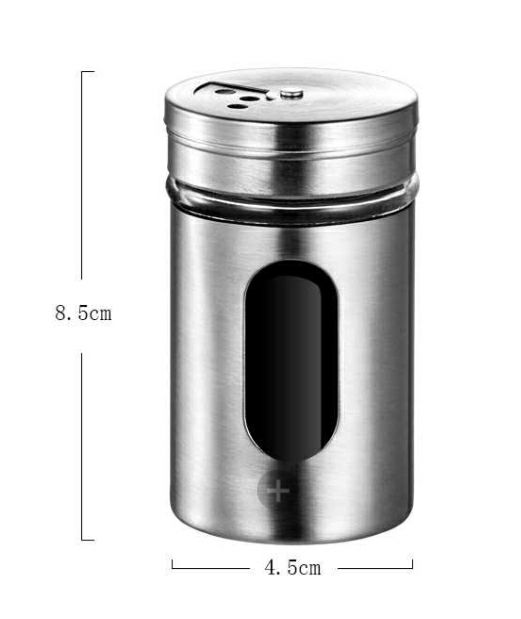 Stornfield Stainless Steel Spice Jar with Rotate Cover