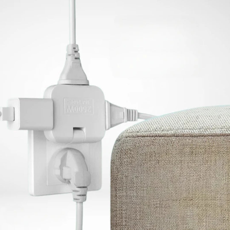 FlexiPlug – 180° Rotatable Ultra-Thin Power Strip with Multiple Outlets Stornfield