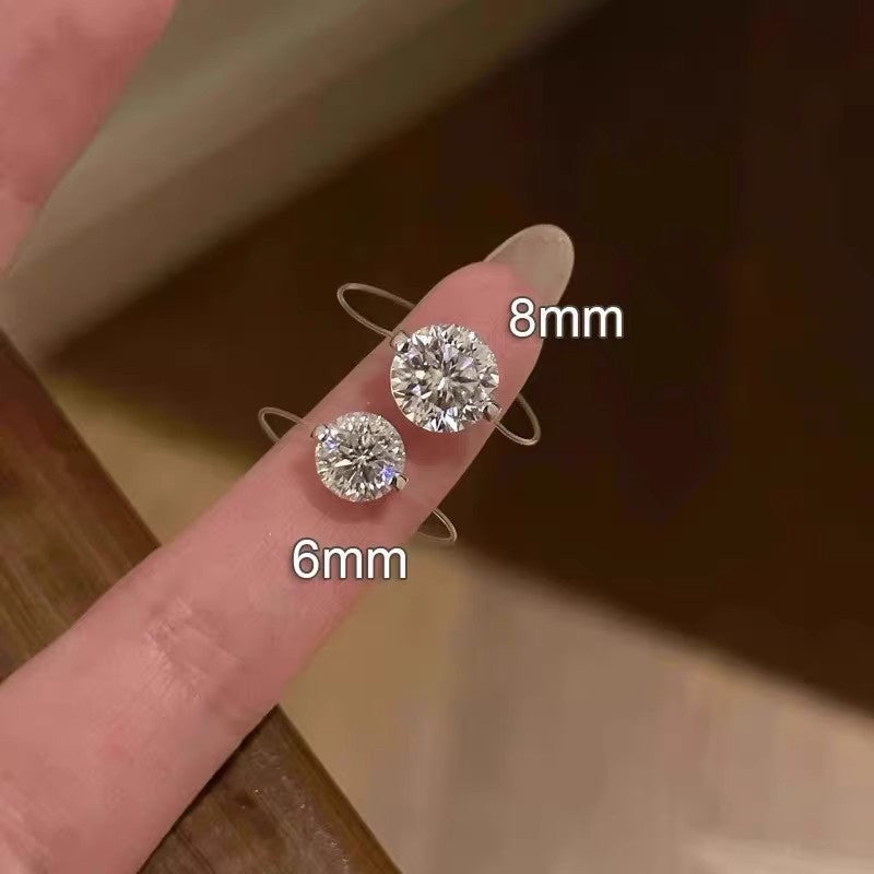 Stornfield | S925 1-2 Carat Moissanite Invisible Band Ring