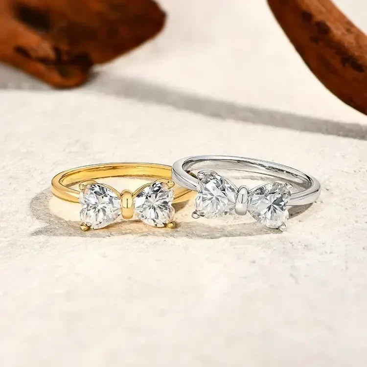 Stornfield | S925 Moissanite Feminine Bow Ring