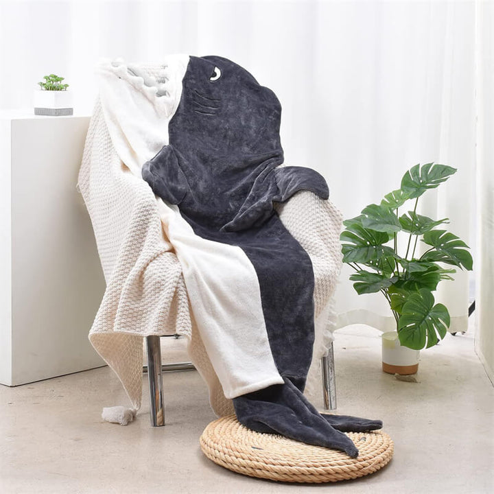 Plush Shark Blanket Hoodie – Comfortable Wearable Blanket | Stornfield