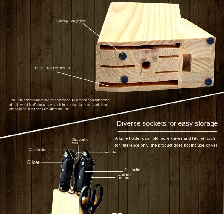 7-Piece Knife Set with Stornfield Wooden Stand