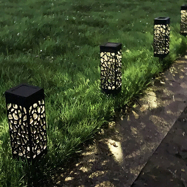 Creative Hollow Square Column LED Outdoor Lawn Ground Insert Landscape Light | Stornfield