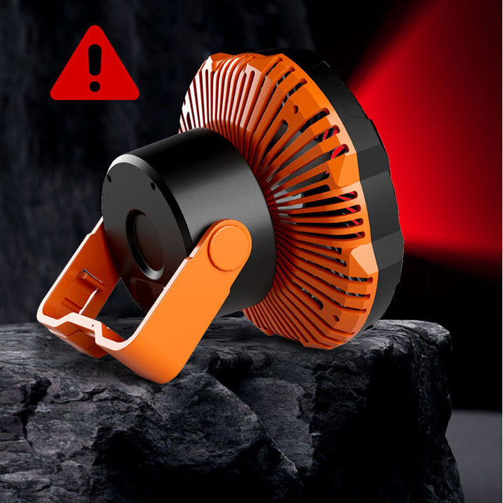 Portable camping fan with LED light | Stornfield