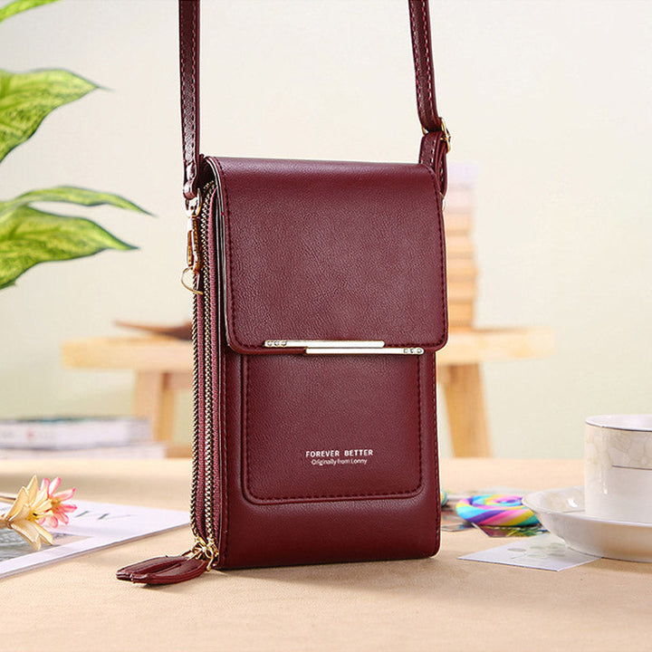 Anti-Theft Leather Bag with Touchscreen | Stornfield