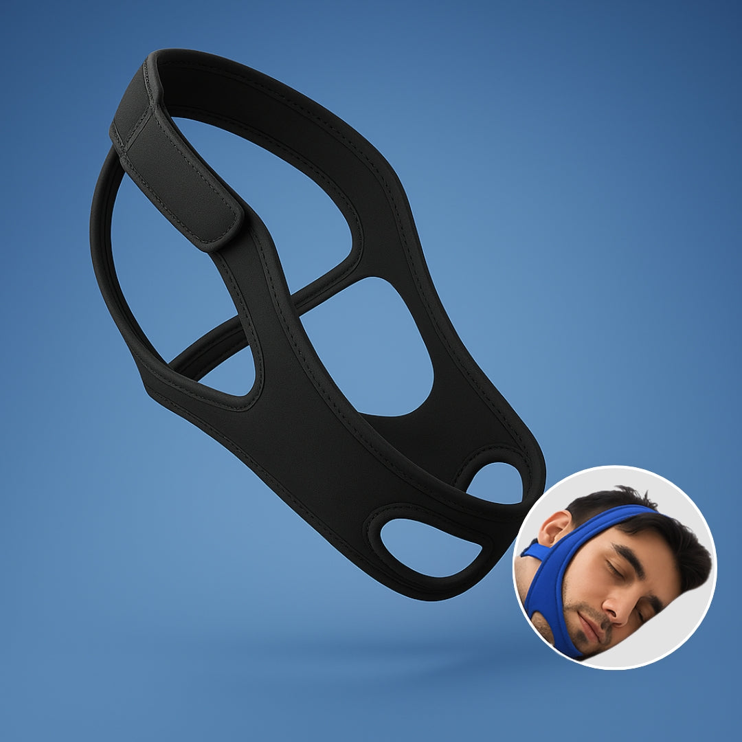 QuietNight | Anti-Snoring Chin Strap – Sleep Apnea Relief – Breathable and Adjustable – For Adults Seeking Better Sleep Stornfield