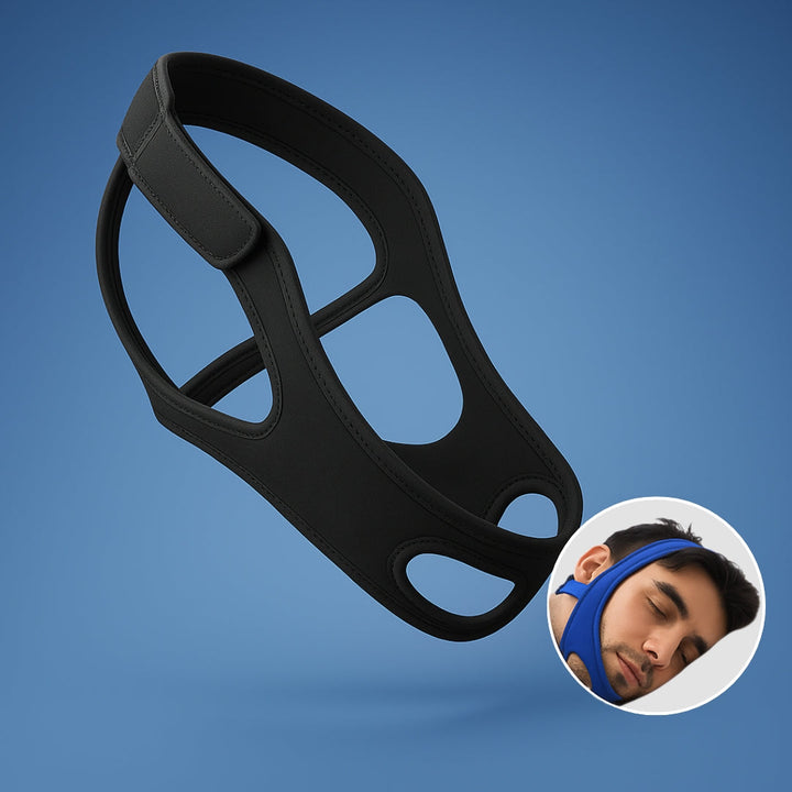 QuietNight | Anti-Snoring Chin Strap – Sleep Apnea Relief – Breathable and Adjustable – For Adults Seeking Better Sleep Stornfield