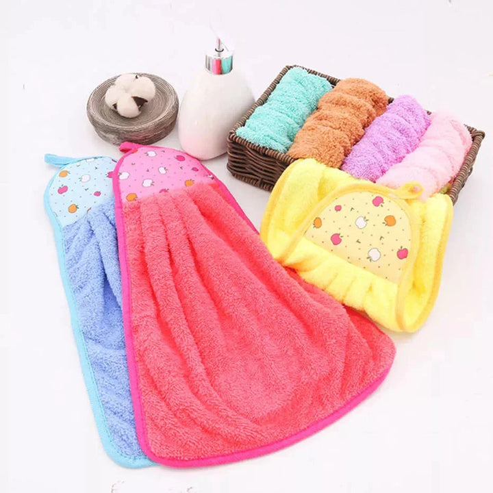 Hanging Kitchen Towel Small Soft Dish Towel Cloth for Kitchen Bathroom Use Stornfield