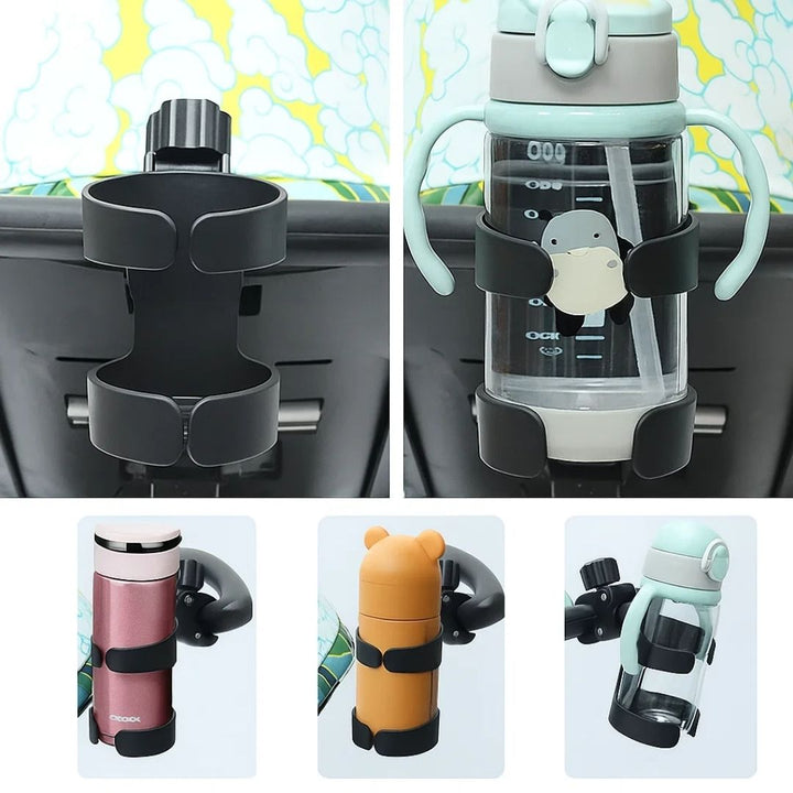 SipSecure | Universal Stroller Cup Holder – Adjustable Clip – Secure Fit – Ideal for Parents On-The-Go Stornfield