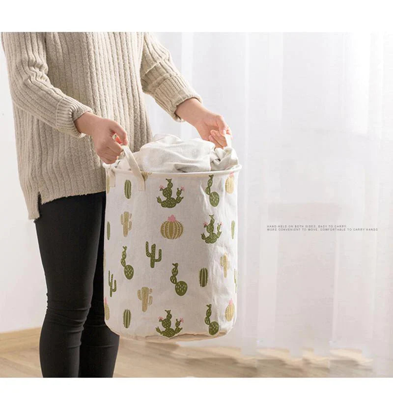 Folding Fabric Laundry Basket Stornfield