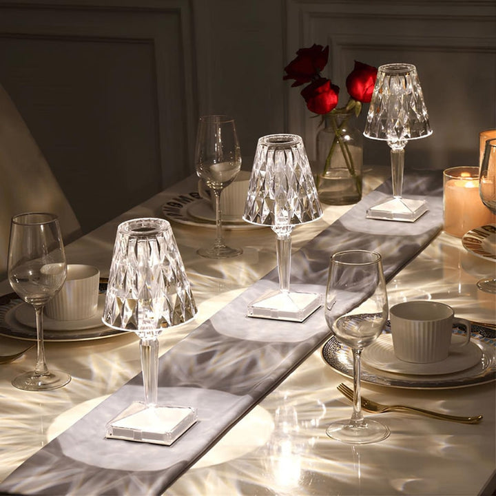 Crystal Table Lamp with Touch Control - LumeCrystal | Stornfield