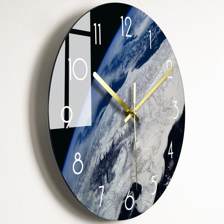 Elegant Wall Clock made of Glass Stornfield