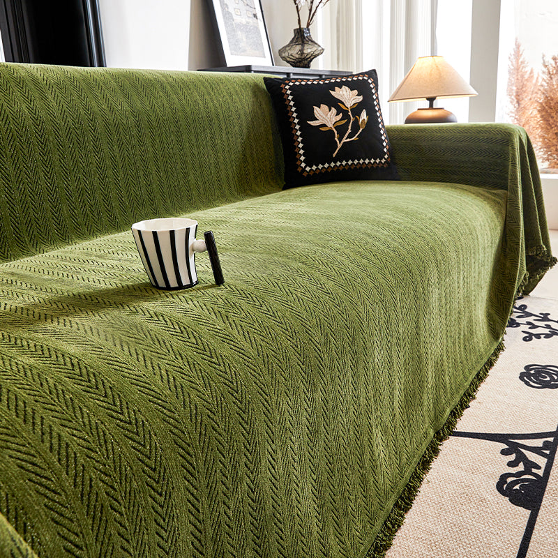 Herringbone Pattern Sofa Cover - Modern, Stylish & Durable Sofa Protection | Stornfield