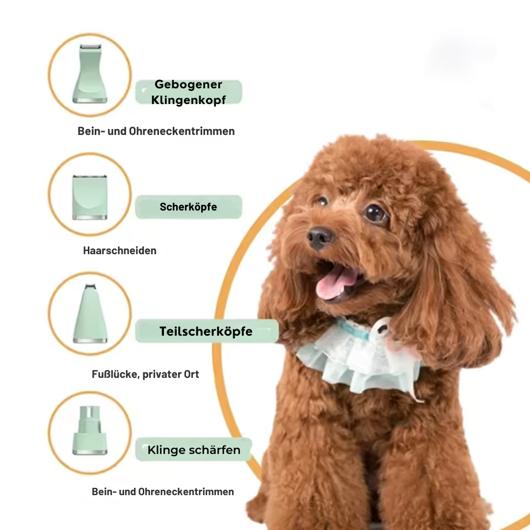 4-in-1 Pet Trimmer Waterproof & Quiet Stornfield