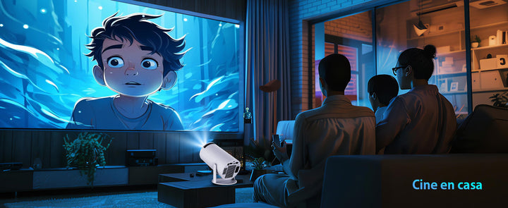 VisionCast 130X – Portable Mini Projector with Android 12 and 130 Inch Projection | Stornfield