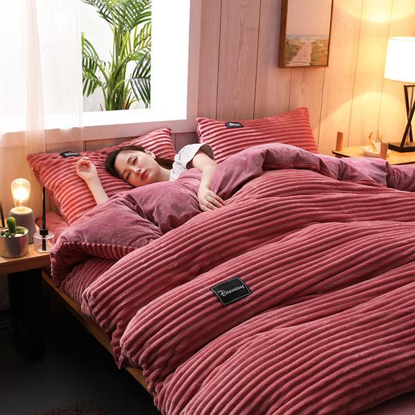 Stornfield | Thickened Corduroy Velvet Bedding Set