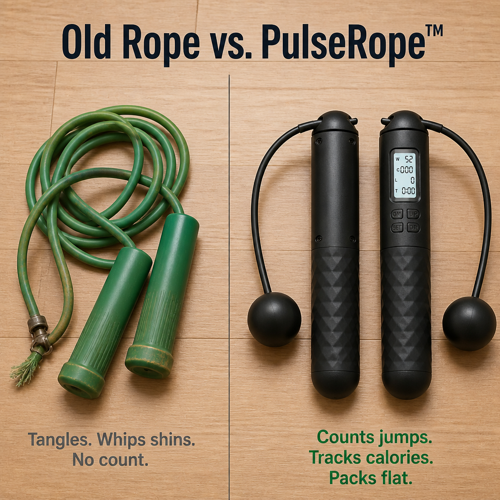 PulseRope Wireless Jump Rope with LCD Display | Stornfield
