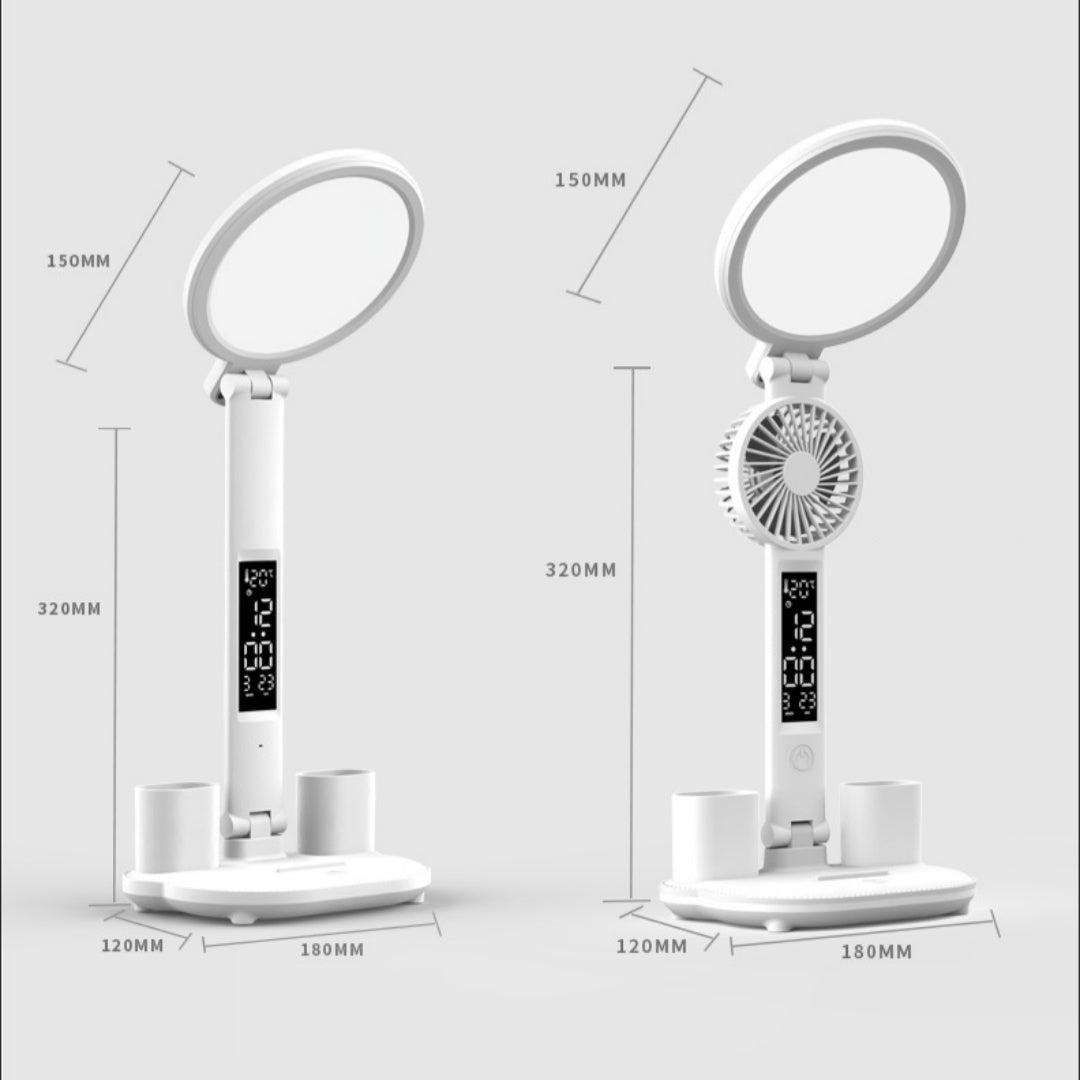 LED clock table lamp with USB. | Stornfield