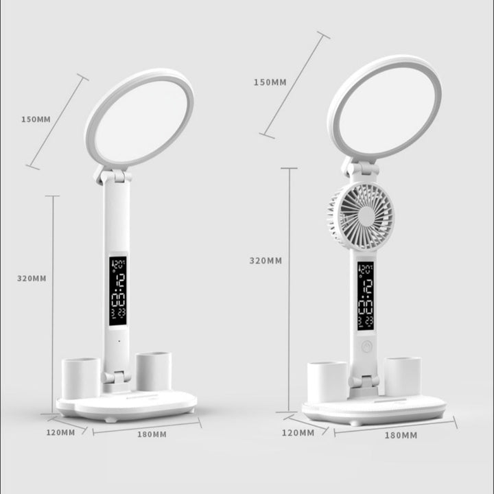 LED clock table lamp with USB. | Stornfield