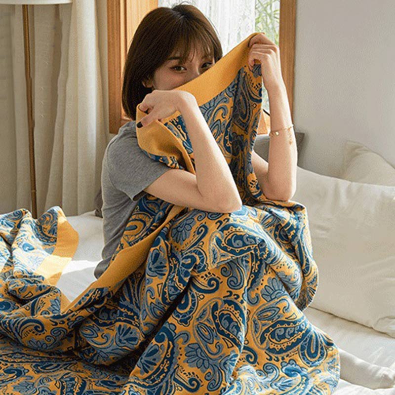 Mixed Color Reversible Gauze Bath Towel Soft Cotton | Stornfield