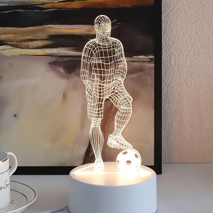 Stornfield | 3D Football Player Lamp – For a sporty atmosphere