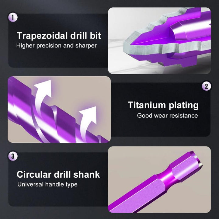 Woyuosn VioletShield Quad-Edge Drill Set Stornfield