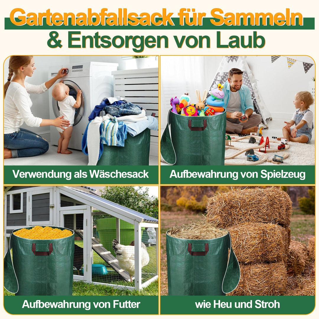 Garden waste bag garden sack 272L with lid | Stornfield