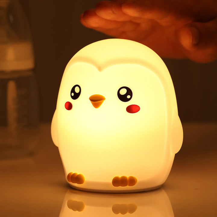 Stornfield | Lampe de nuit LED Tap Tap Pingouins Colorés