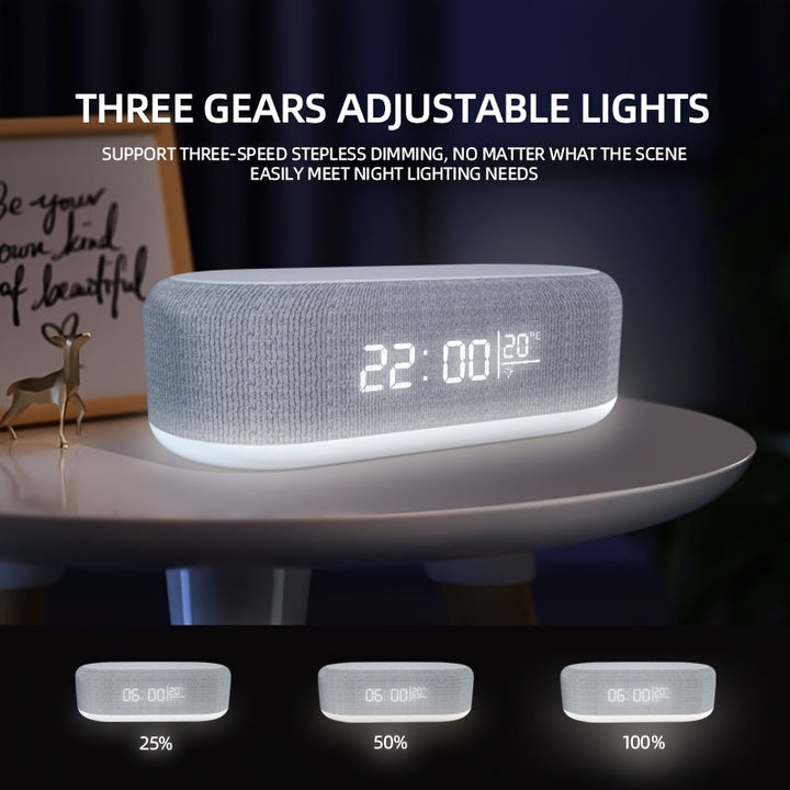 Wireless Charging Station | With Alarm Clock and Temperature Display | Stornfield