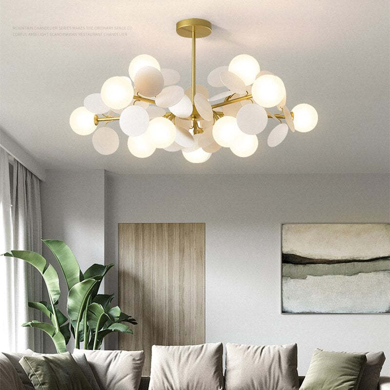 Stornfield | Floral Chandelier Living Room