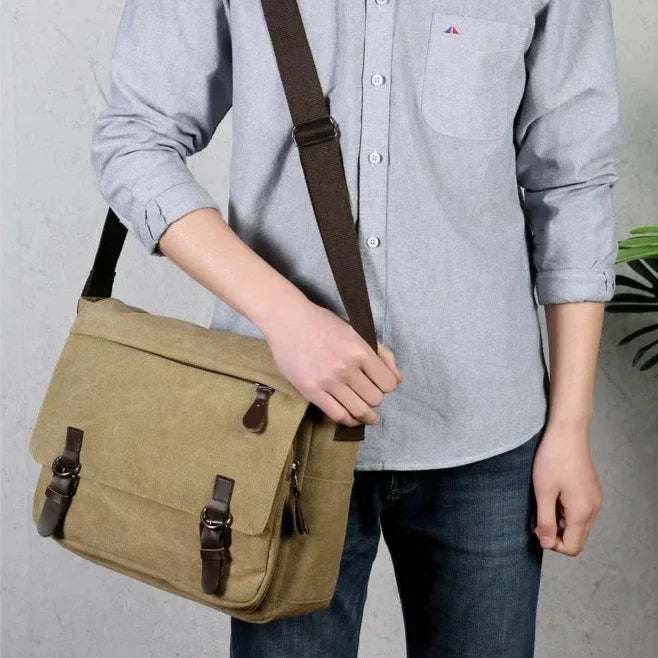 AtlasHaul Canvas Shoulder Bag — Never chaos again, always stylish on the go | Stornfield
