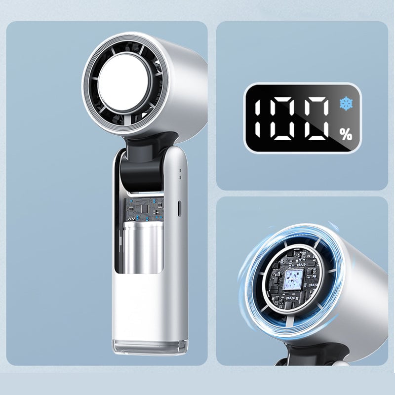 Folding Mini Handheld High-Speed USB Rechargeable Turbo Fan | Stornfield