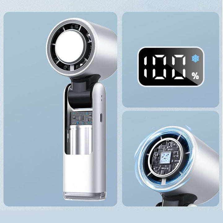 Folding Mini Handheld High-Speed USB Rechargeable Turbo Fan | Stornfield