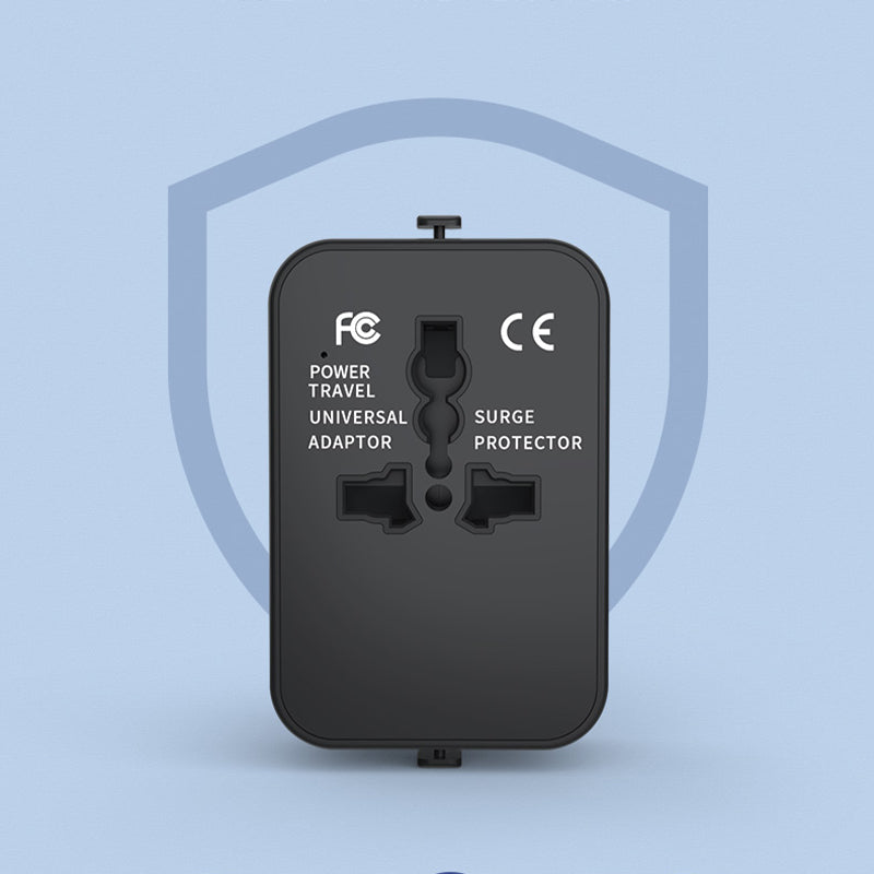 Universal travel adapter with dual USB ports | Stornfield