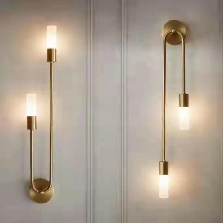 Modern LED Wall Lamp Gold – Slim 2-Light Stick Wall Lamp for Living Room and Bedroom | Stornfield